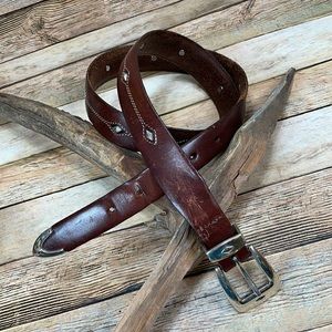 Brighton Leather Belt Size 38